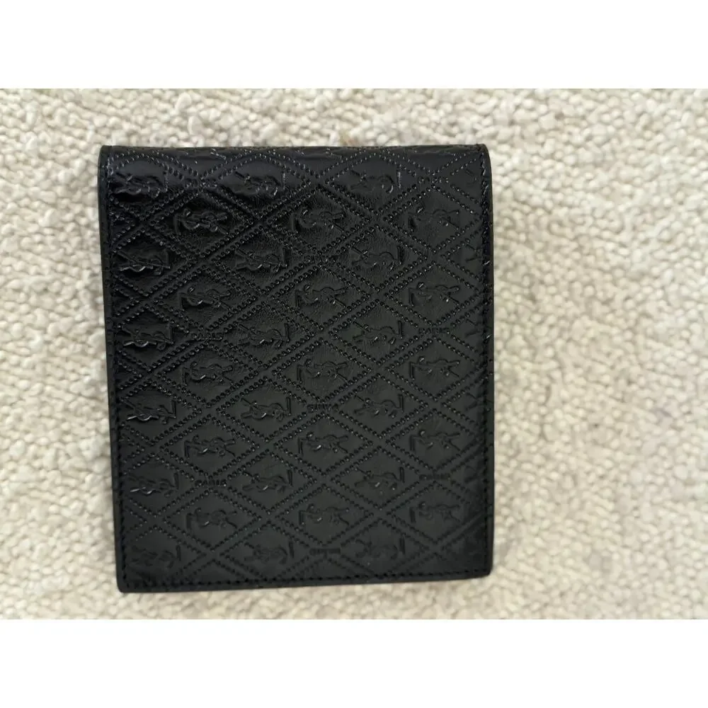 SAINT LAURENT Men's Cassandre YSL Logo Leather Wallet NWT